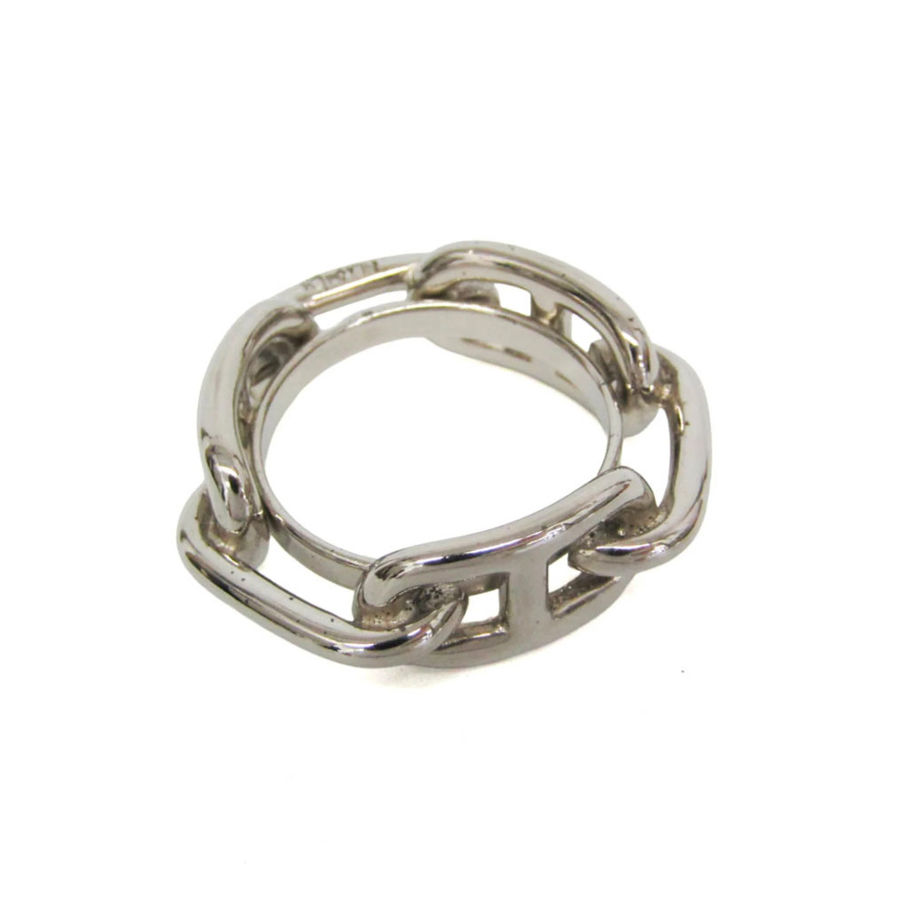 Hermes Metal Scarf Ring Silver Lugate Shane Dunkle